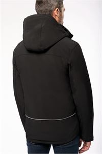 PARKA UOMO SOFTSHELL IMBOTTITO CON CAPPUCCIO